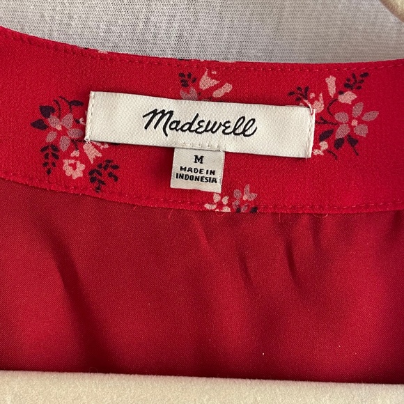 Madewell V-Neck Peplum Top - Picture 3 of 7